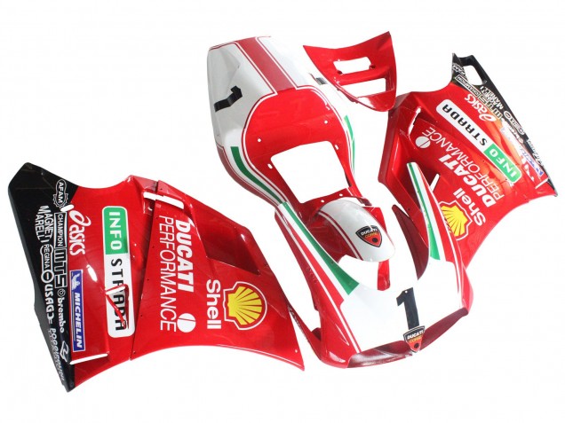 Online Blanco Rojo Amarillo Verde Negro Brillante Performance Carenado Moto Ducati 748/916/996/998 1993-2005