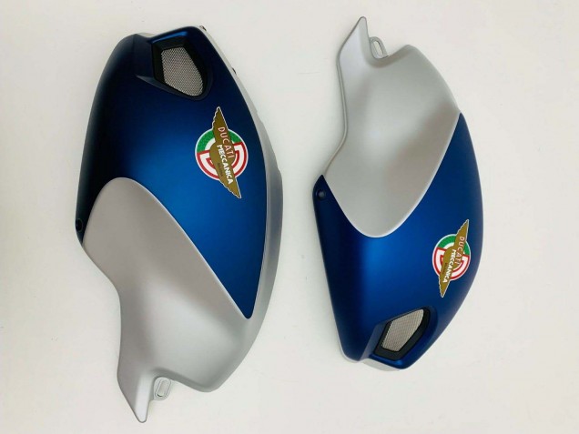 Online Azul Oscuro Plata Carenado Moto Ducati Monster 696 796 1100 1100S 2008-2012