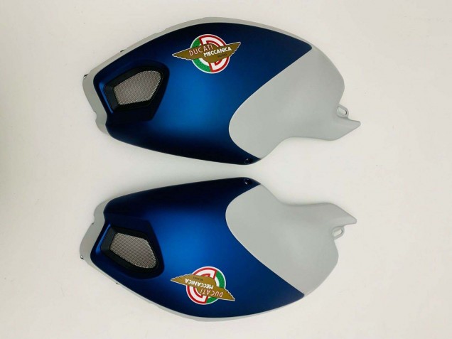 Online Azul Oscuro Plata Carenado Moto Ducati Monster 696 796 1100 1100S 2008-2012