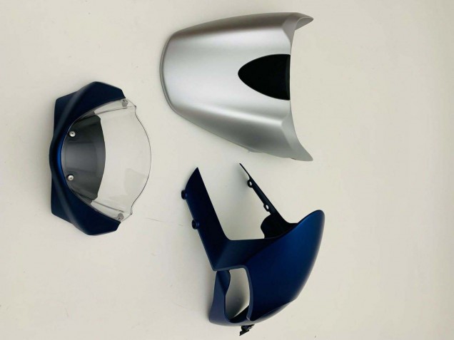 Online Azul Oscuro Plata Carenado Moto Ducati Monster 696 796 1100 1100S 2008-2012