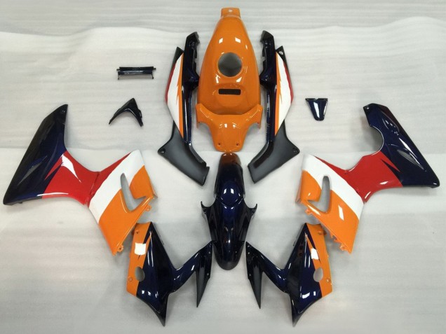 Online Naranja Blanco Rojo Negro Brillante Carenado Moto Honda CBR125R 2002-2006