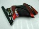Online Negro Brillante Rojo Granate Carenado Moto Kawasaki EX250 2008-2012