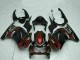 Online Negro Brillante Rojo Granate Carenado Moto Kawasaki EX250 2008-2012