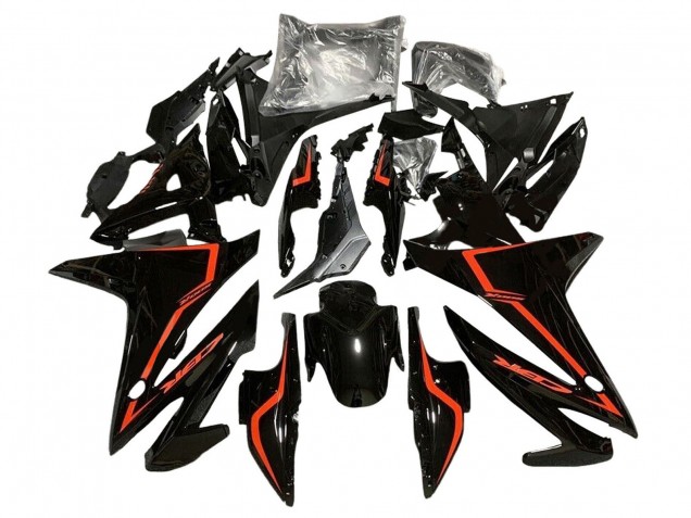 Online Carenados Moto Honda CBR500R 2016-2018 - Negro Brillante Rojo