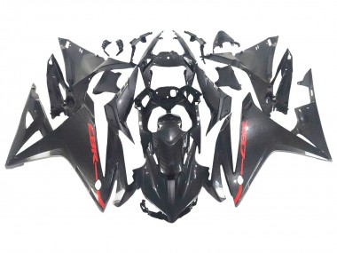 Online Carenados Moto Honda CBR500R 2016-2018 - Negro FibraCarbono Rojo