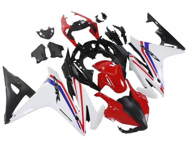 Online Carenados Moto Honda CBR500R 2016-2018 - Blanco Rojo Azul Negro Mate