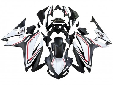 Online Carenados Moto Honda CBR500R 2016-2018 - Blanco Rojo Negro Mate