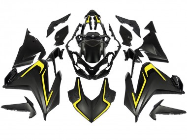 Online Negro Mate Amarillo Carenado Moto Honda CBR500R 2022-2023