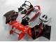 Online Rojo Negro Brillante Raya Carenado Moto Honda VFR 800 1998-2001