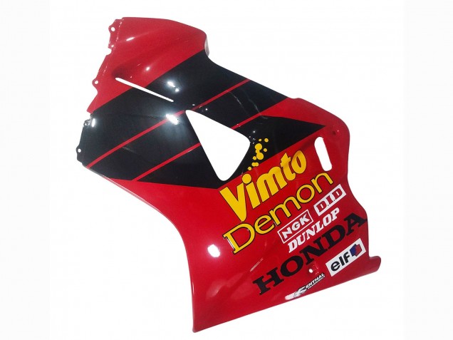 Online Rojo Blanco Negro Brillante Vimto Carenado Moto Honda VFR 800 1998-2001