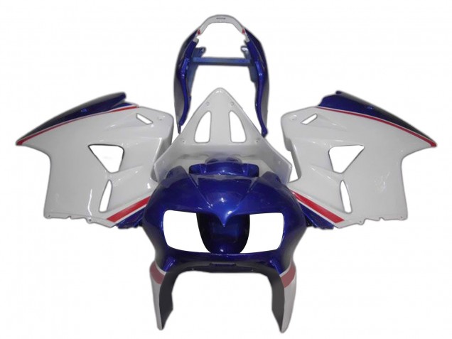 Online Blanco Azul Rojo Carenado Moto Honda VFR 800 1998-2001