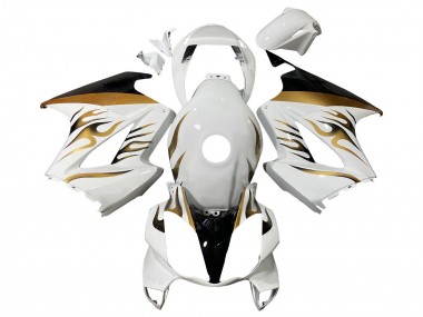 Online Blanco Oro Llama Carenado Moto Honda VFR 800 2002-2013