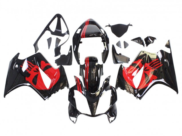 Online Negro Brillante Rojo Carenado Moto Honda VFR 800 2002-2013