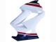 Online Blanco Rojo Azul Oscuro Carenado Moto Honda VFR 800 2002-2013