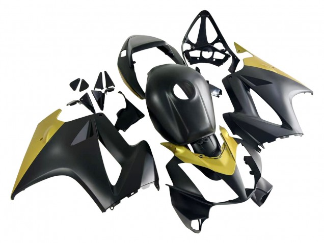 Online Amarillo Negro Mate Carenado Moto Honda VFR 800 2002-2013