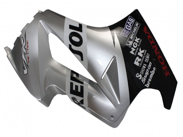 Online Plata Negro Brillante Repsol Carenado Moto Honda VFR 800 2002-2013
