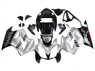 Online Plata Negro Brillante Repsol Carenado Moto Honda VFR 800 2002-2013