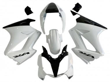 Online Blanco Perla Negro Brillante Calcomanía Carenado Moto Honda VFR 800 2002-2013