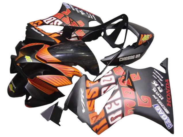 Online Negro Mate Naranja Rossi Repsol 46 Carenado Moto Honda VFR 800 2002-2013