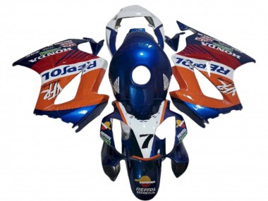 Online Blanco Naranja Azul Repsol Carenado Moto Honda VFR 800 2002-2013