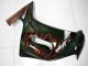 Online Negro Brillante Rojo Llama Carenado Moto Kawasaki EX650 2006-2008