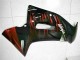 Online Negro Brillante Rojo Llama Carenado Moto Kawasaki EX650 2006-2008