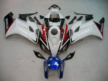 Online Blanco Rojo Negro Brillante Azul Estrella Carenado Moto Honda CBR1000RR 2004-2005