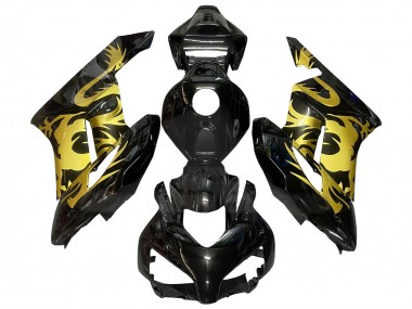 Online Oro Negro Brillante Dragón Carenado Moto Honda CBR1000RR 2004-2005