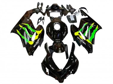 Online Negro Brillante Amarillo Verde Monstruo Carenado Moto Honda CBR1000RR 2004-2005