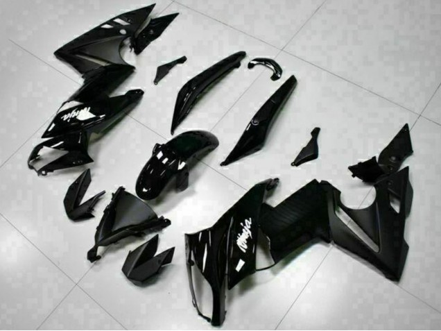 Online Negro Brillante Blanco Calcomanía Carenado Moto Kawasaki EX650 2009-2011