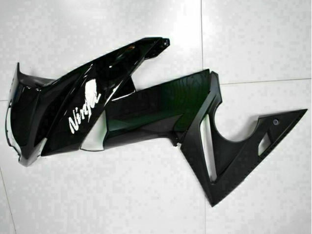 Online Negro Brillante Blanco Calcomanía Carenado Moto Kawasaki EX650 2009-2011