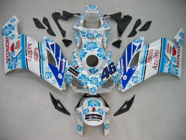 Online Blanco Azul Nieve Nastro Azzurro 46 Carenado Moto Honda CBR1000RR 2004-2005