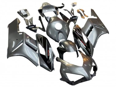 Online Plata Negro Brillante Carenados Moto Honda CBR1000RR 2004-2005