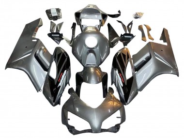 Online Plata Negro Brillante Carenados Moto Honda CBR1000RR 2004-2005