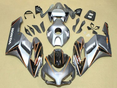 Online Plata Naranja Negro Brillante Raya Carenado Moto Honda CBR1000RR 2004-2005