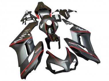Online Negro Brillante Gris Brillante Rojo Raya Carenado Moto Honda CBR1000RR 2004-2005