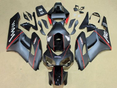 Online Negro Brillante Gris Brillante Rojo Raya Carenado Moto Honda CBR1000RR 2004-2005