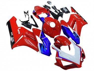 Online Rojo Azul Blanco Negro Motul Carenado Moto Honda CBR1000RR 2004-2005