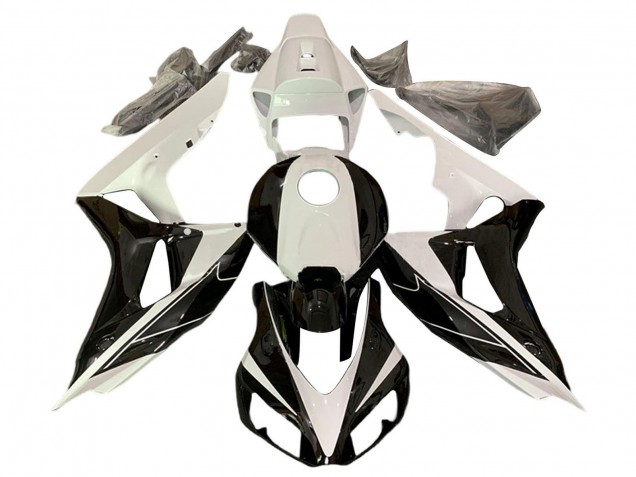 Online Blanco Perla Negro Brillante Carenado Moto Honda CBR1000RR 2006-2007