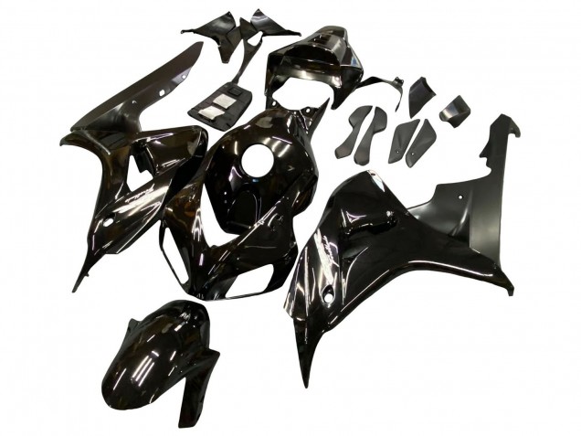Online Negro Brillante Negro Mate Carenado Moto Honda CBR1000RR 2006-2007