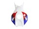Online Blanco Rojo Azul HRC Carenados Moto Honda CBR1000RR 2006-2007