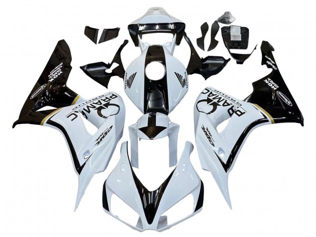 Online Blanco Negro Brillante Pramac Carenado Moto Honda CBR1000RR 2006-2007