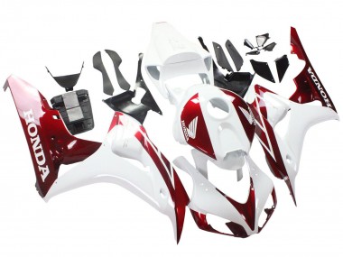 Online Blanco Rojo Carenado Moto Honda CBR1000RR 2006-2007