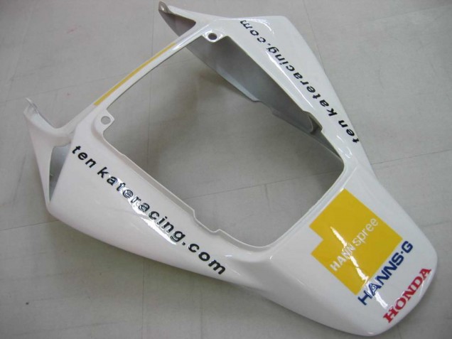 Online Blanco Verde Negro Brillante Hannspree 52 Carenado Moto Honda CBR1000RR 2006-2007