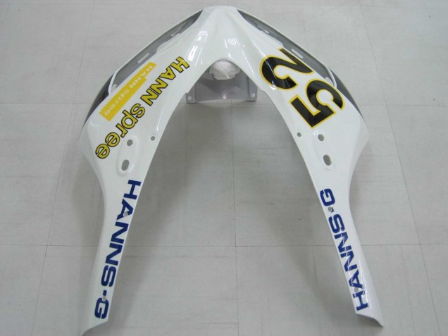 Online Blanco Verde Negro Brillante Hannspree 52 Carenado Moto Honda CBR1000RR 2006-2007