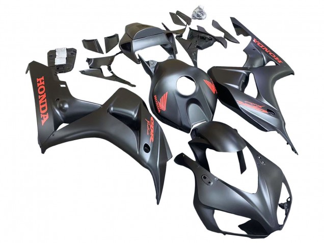 Online Negro Mate Rojo Calcomanías Carenado Moto Honda CBR1000RR 2006-2007