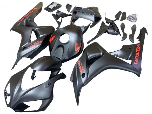 Online Negro Mate Rojo Calcomanías Carenado Moto Honda CBR1000RR 2006-2007