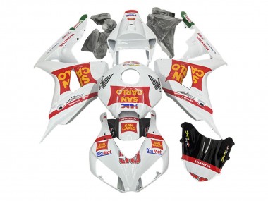 Online Blanco Rojo San Carlo Carenado Moto Honda CBR1000RR 2006-2007