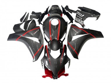 Online Negro FibraCarbono Rojo Carenado Moto Honda CBR1000RR 2008-2011