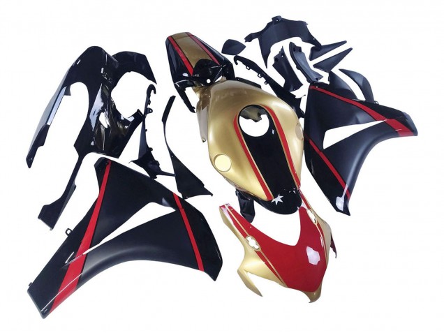 Online Oro Rojo Negro Brillante Carenado Moto Honda CBR1000RR 2008-2011